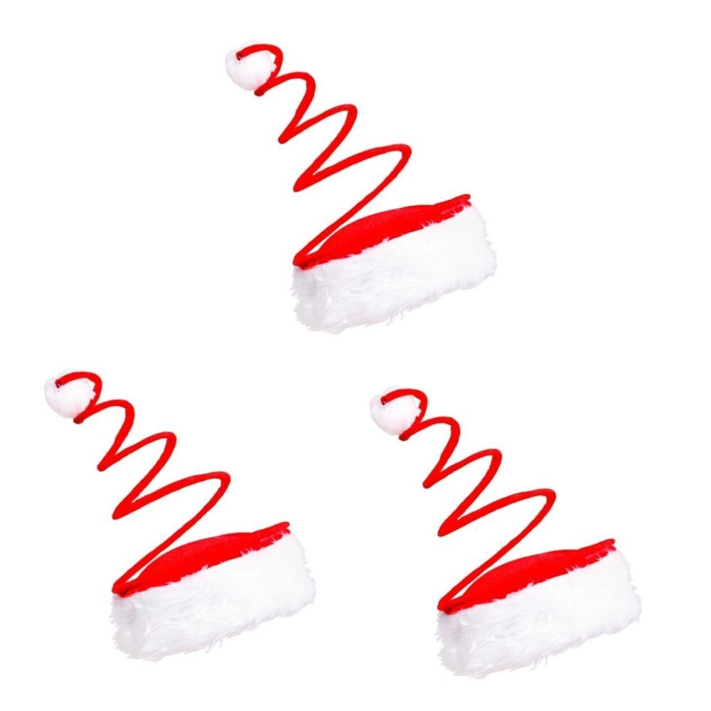 4827 3pcs Santa Hat for Adults Xmas Hat Christmas Santa Hat Cute Santa Hats